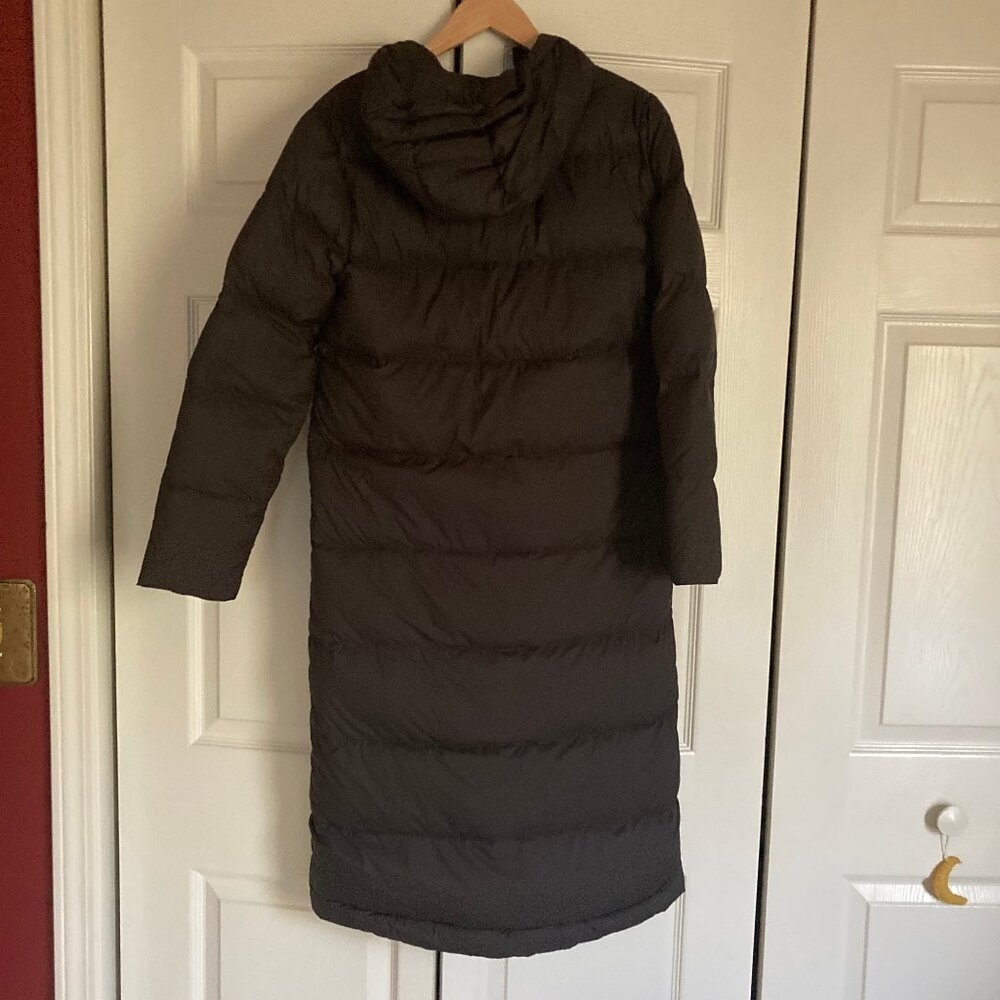 Patagonia hooded long puffer coat Black XS - Picture 2 of 3
